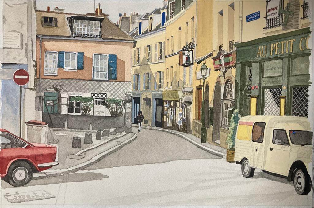 Mont Martre - Parijs Rue Norvins 1