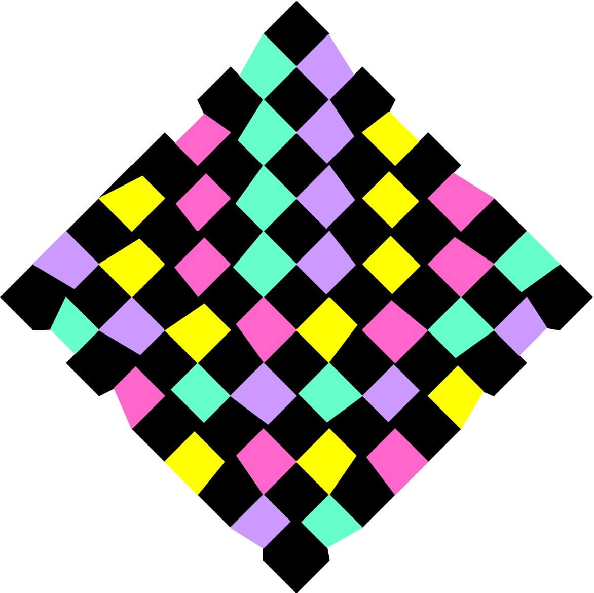 Dancing diamonds