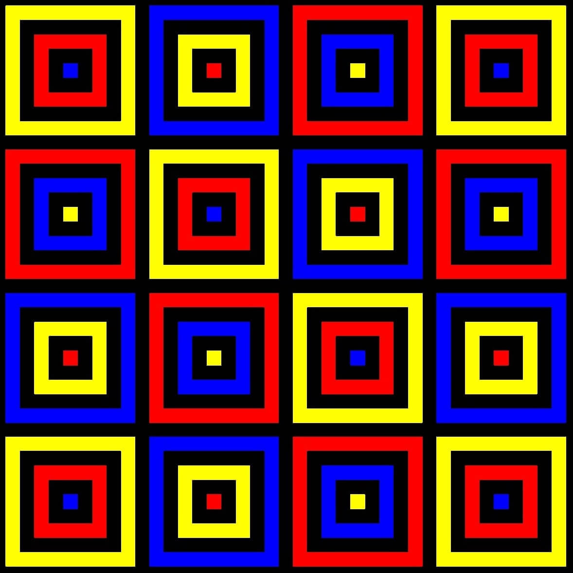 Color grid illusion